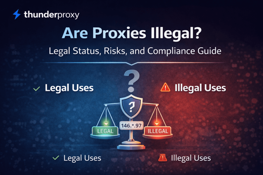 Are proxies illegal? Legal status, risks, and compliance guide